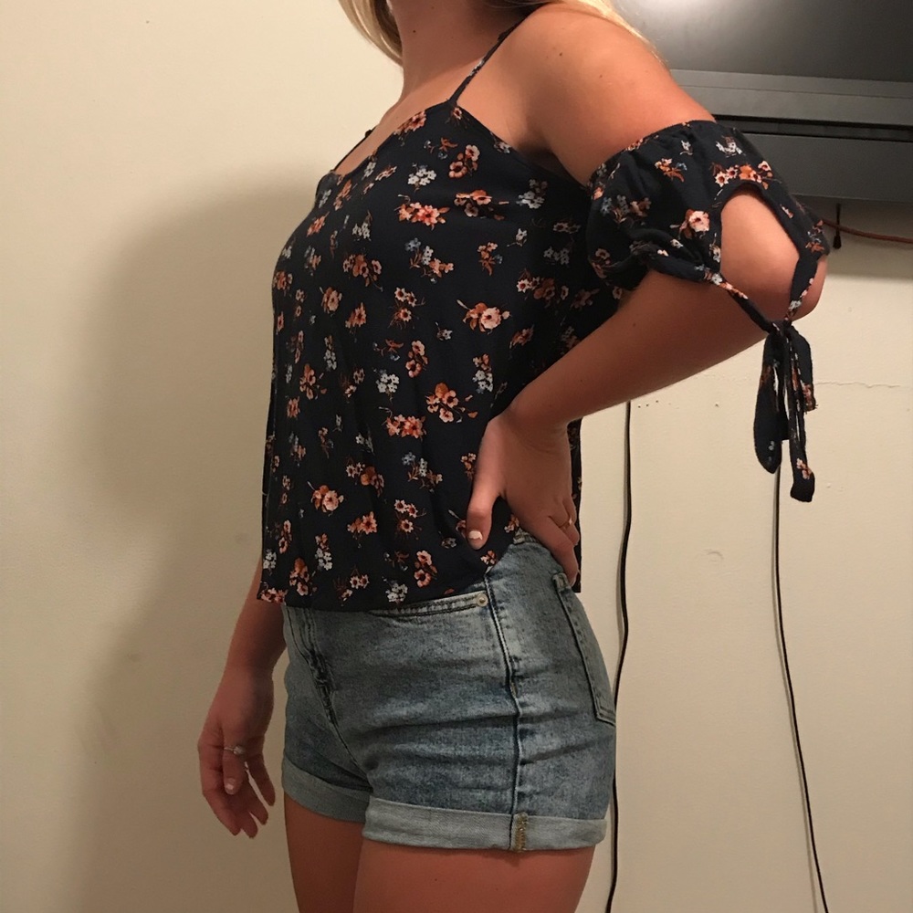 Navy blue blouse